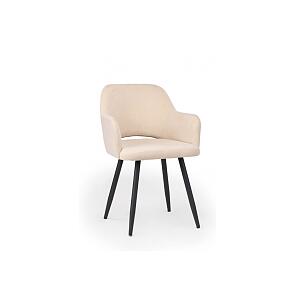 Стул на металлокаркасе Эолин бежевый (glory 03) / черный