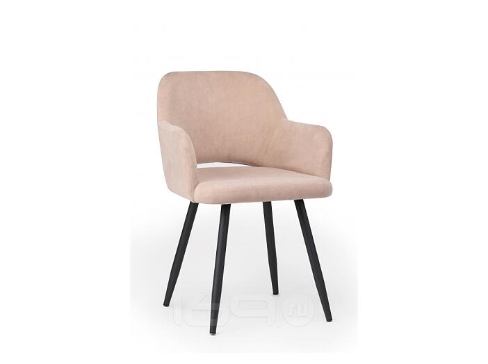 Стул на металлокаркасе Эолин латте (glory 10) / черный