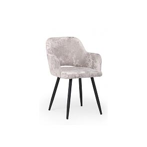 Стул на металлокаркасе Эолин латте (simple 008) / черный