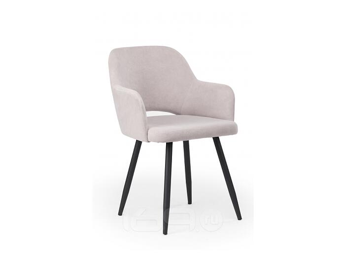 Стул на металлокаркасе Эолин светло-серый (glory 36) / черный