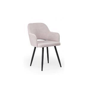 Стул на металлокаркасе Эолин светло-серый (glory 36) / черный