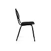 Стул на металлокаркасе Гумер черный / черный глянец