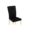 Стул на металлокаркасе Rek black / gold
