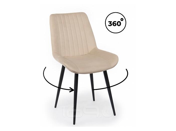 Стул на металлокаркасе Седа 360 бежевый (zd 210) / черный
