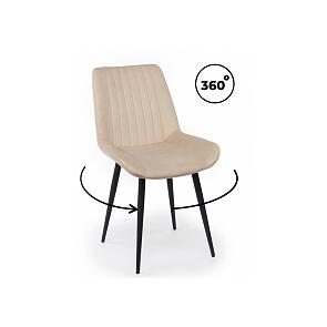 Стул на металлокаркасе Седа 360 бежевый (zd 210) / черный