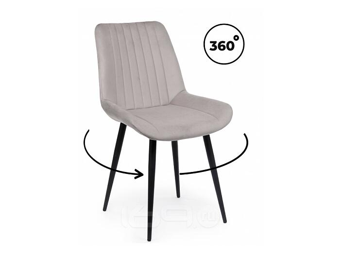 Стул на металлокаркасе Седа 360 латте (zd 290) / черный