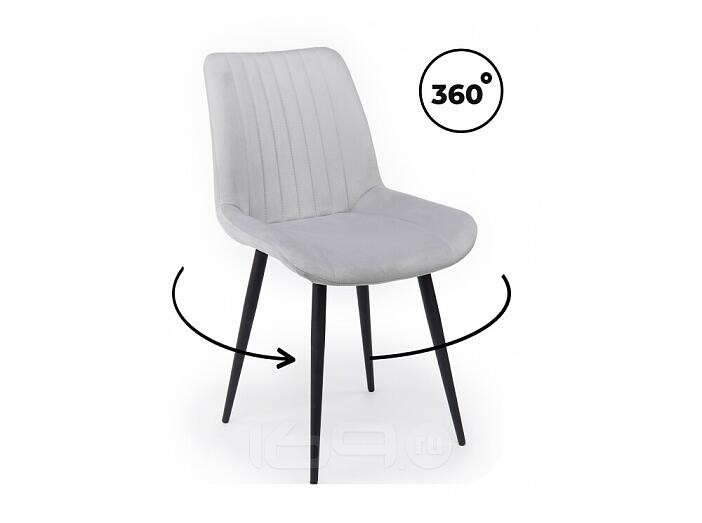 Стул на металлокаркасе Седа 360 светло-серый (zd 960) / черный