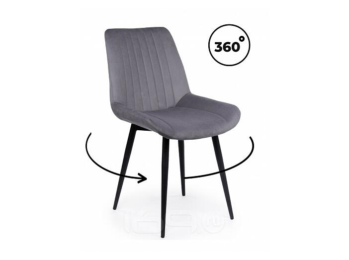 Стул на металлокаркасе Седа 360 темно-серый (zd 995) / черный