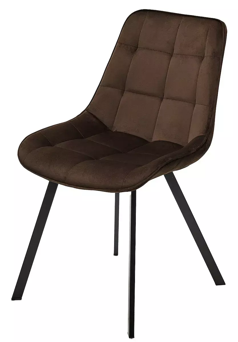 Стул ONION G062-10 шоколадный, велюр/чёрный каркас стул seattle v серый 27 велюр чёрный каркас
