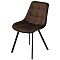 Стул ONION G062-10 шоколадный, велюр/чёрный каркас