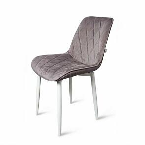 Стул Оскар белый матовый (Краш 12 тауп)