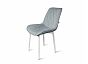 Стул Оскар белый матовый (Velutto 52 серый)