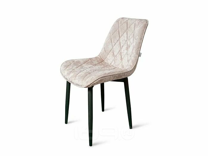 Стул Оскар черный матовый (Краш 01 шампань)