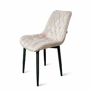 Стул Оскар черный матовый (Краш 01 шампань)