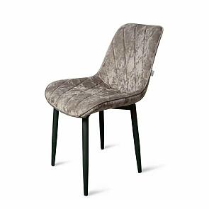 Стул Оскар черный матовый (Краш 05 кашемир)