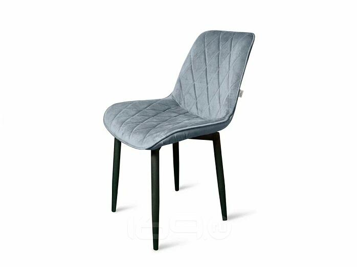 Стул Оскар черный матовый (Краш 10 платина)