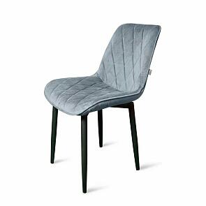 Стул Оскар черный матовый (Краш 10 платина)