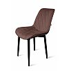 Стул Оскар черный матовый (Velutto 36 какао)