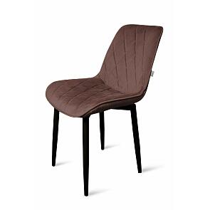 Стул Оскар черный матовый (Velutto 36 какао)