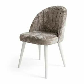 Стул Палермо белый матовый (Краш 05 кашемир)