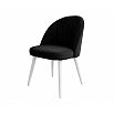 Стул Палермо белый матовый (Velutto 34 черный)