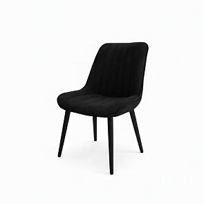 Стул Премьер черный матовый (Velutto 34 черный)