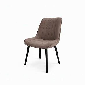 Стул Премьер черный матовый (Velutto 36 какао)