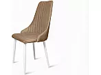 Стул Прованс белый матовый (Velutto 03 капучино)