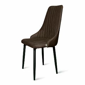 Стул Прованс черный матовый (Velutto 24 шоколад)