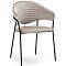 Стул  Рансол дымчатый / черный глянец