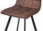 Стул РИЧИ H-71 Шоколадный, велюр / черный каркас