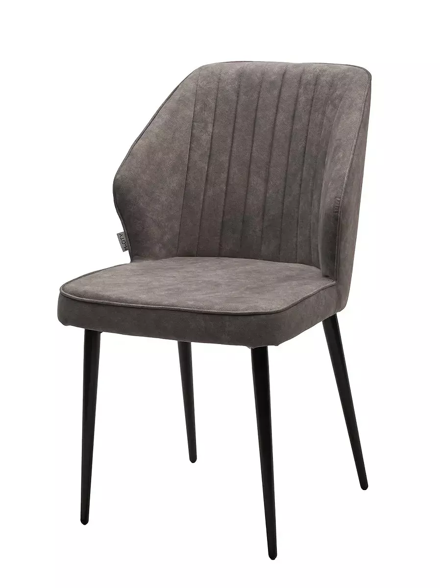 Стул SEATTLE-V Kashemir 925 Серо-коричневый, велюр/чёрный каркас стул seattle v графит 14 велюр чёрный каркас