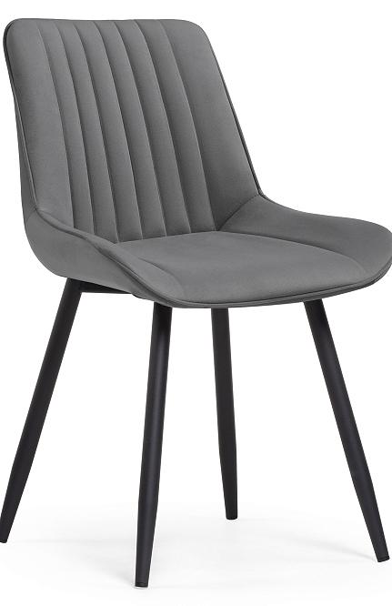 Стул  Седа темно-серый / черный плетеный стул из роупа диего темно серый