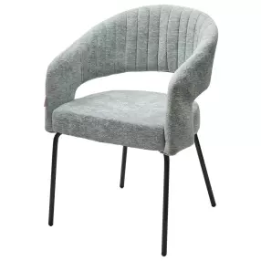 Стул SNUG 3018-04 мятный, шенилл / черный каркас
