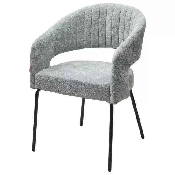 Стул SNUG 3018-04 мятный, шенилл / черный каркас