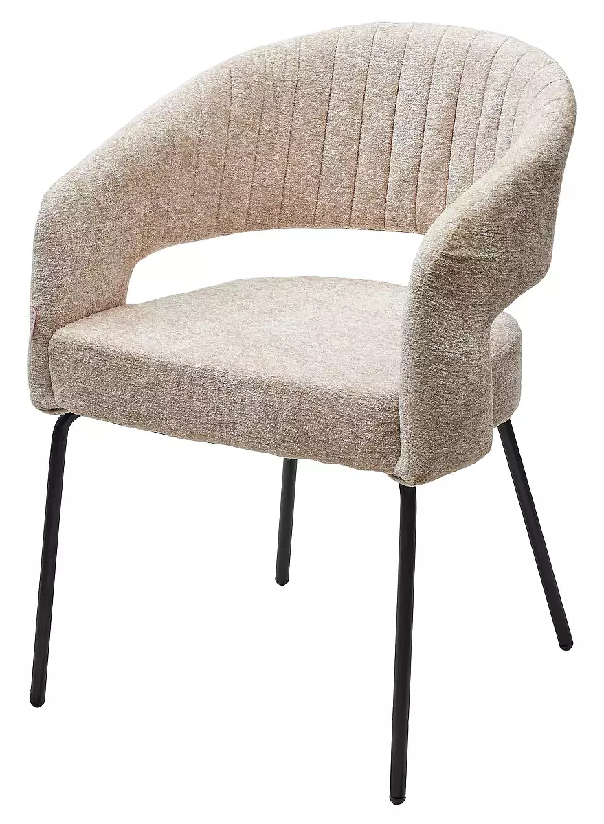 

Стул SNUG 3018-10 бежевый, шенилл / черный каркас, Бежевый;черный