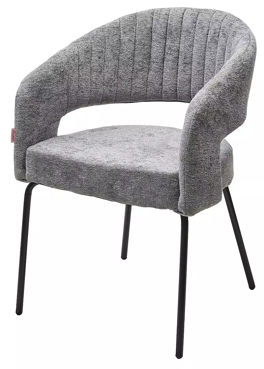 

Стул SNUG 3018-17 серый, шенилл / черный каркас, Серый;черный