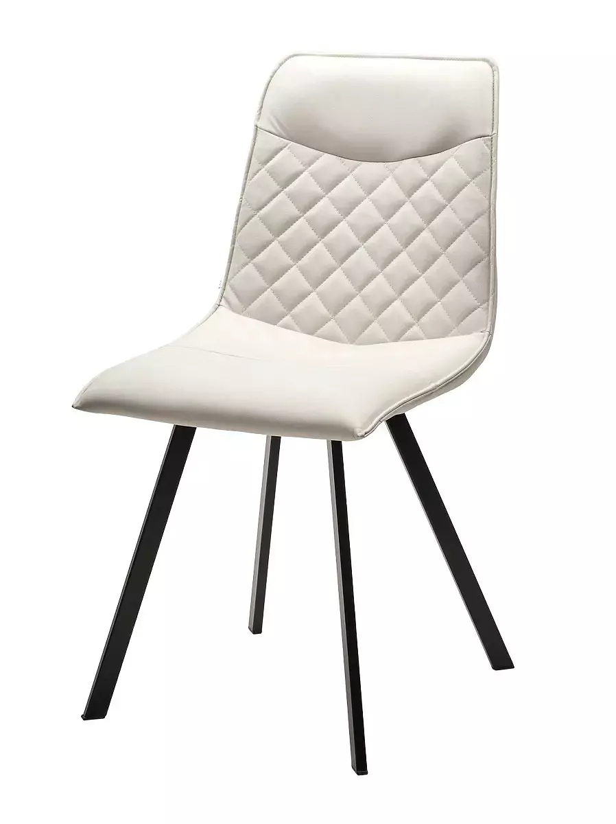 Стул TEXAS HK017-01 серо-белый, PU кресло плетеное из роупа канны серо коричневое с белым каркасом