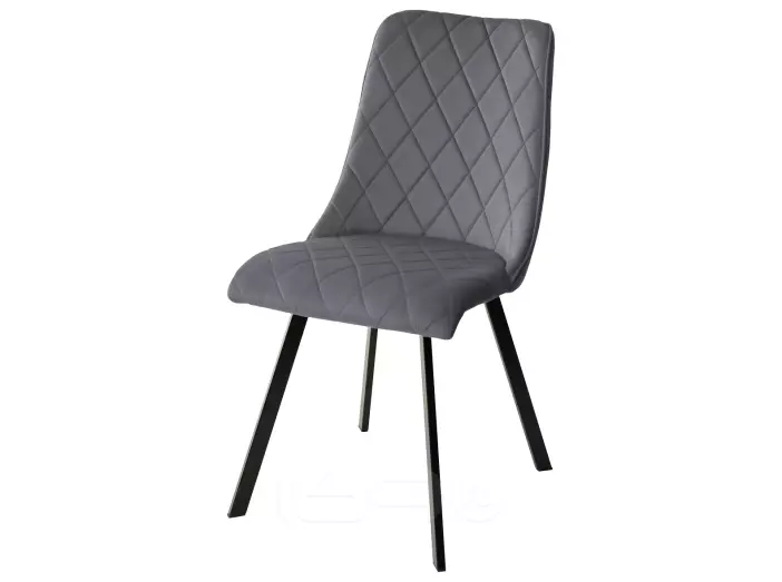 Стул TYCOON BLUVEL-14 GREY, велюр