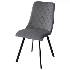 Стул TYCOON BLUVEL-14 GREY, велюр