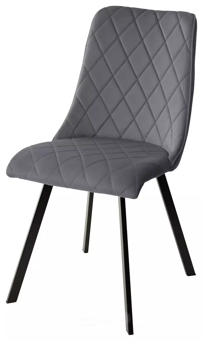 Стул TYCOON BLUVEL-14 GREY, велюр