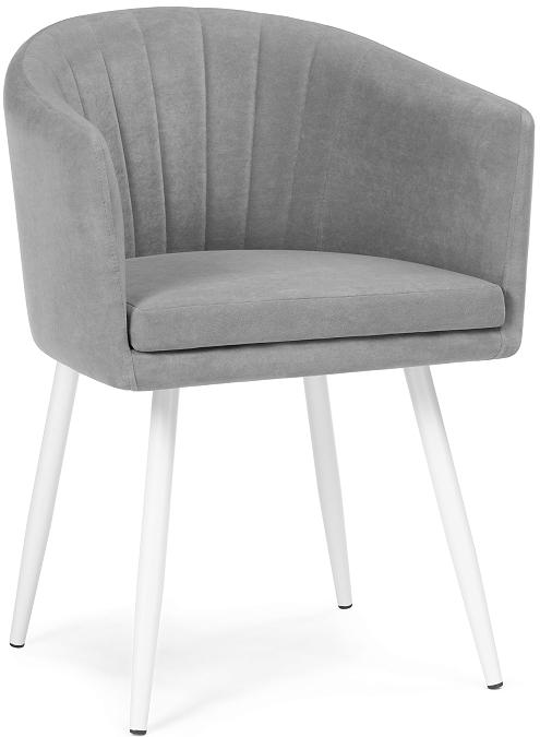 Стул  Валета светло-серый / белый кресло liyasi оливия светло серое 72x67x66 см