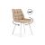 Стулья на металлокаркасе Челси 360 бежевый (ZD 210) / белый