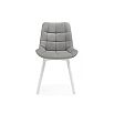 Стулья на металлокаркасе Челси 360 светло-серый (ZD 960) / белый