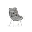 Стулья на металлокаркасе Челси 360 светло-серый (ZD 960) / белый