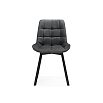 Стулья на металлокаркасе Челси 360 темно-серый (ZD 995) / черный