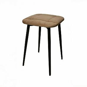 Табурет Фрея черный матовый (Velutto 03 капучино)