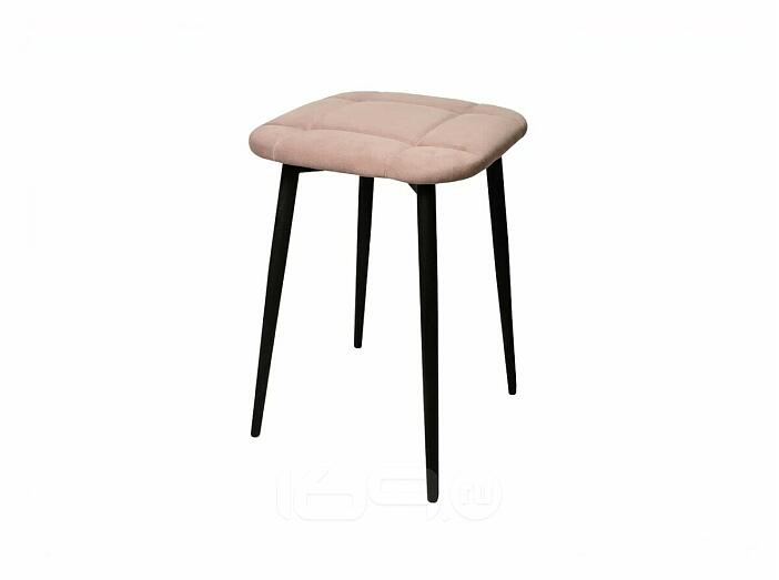 Табурет Фрея черный матовый (Velutto 07 бежевый)