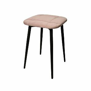 Табурет Фрея черный матовый (Velutto 07 бежевый)