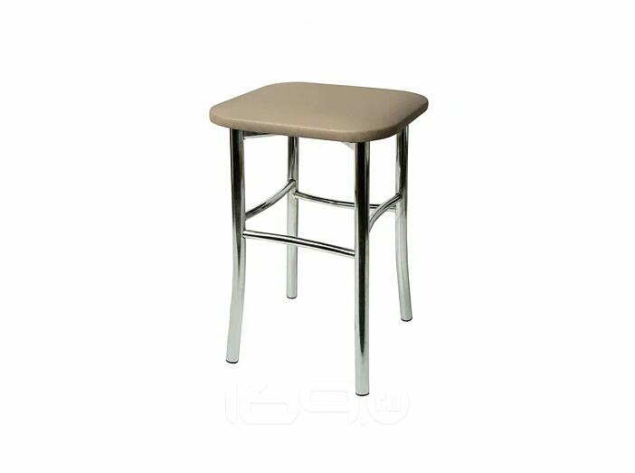 Табурет Классик квадрат (Блисс кожзам коричневый)